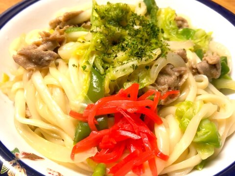 レンジで簡単 味噌バター焼うどん レシピ 作り方 By くるくるタコ 楽天レシピ